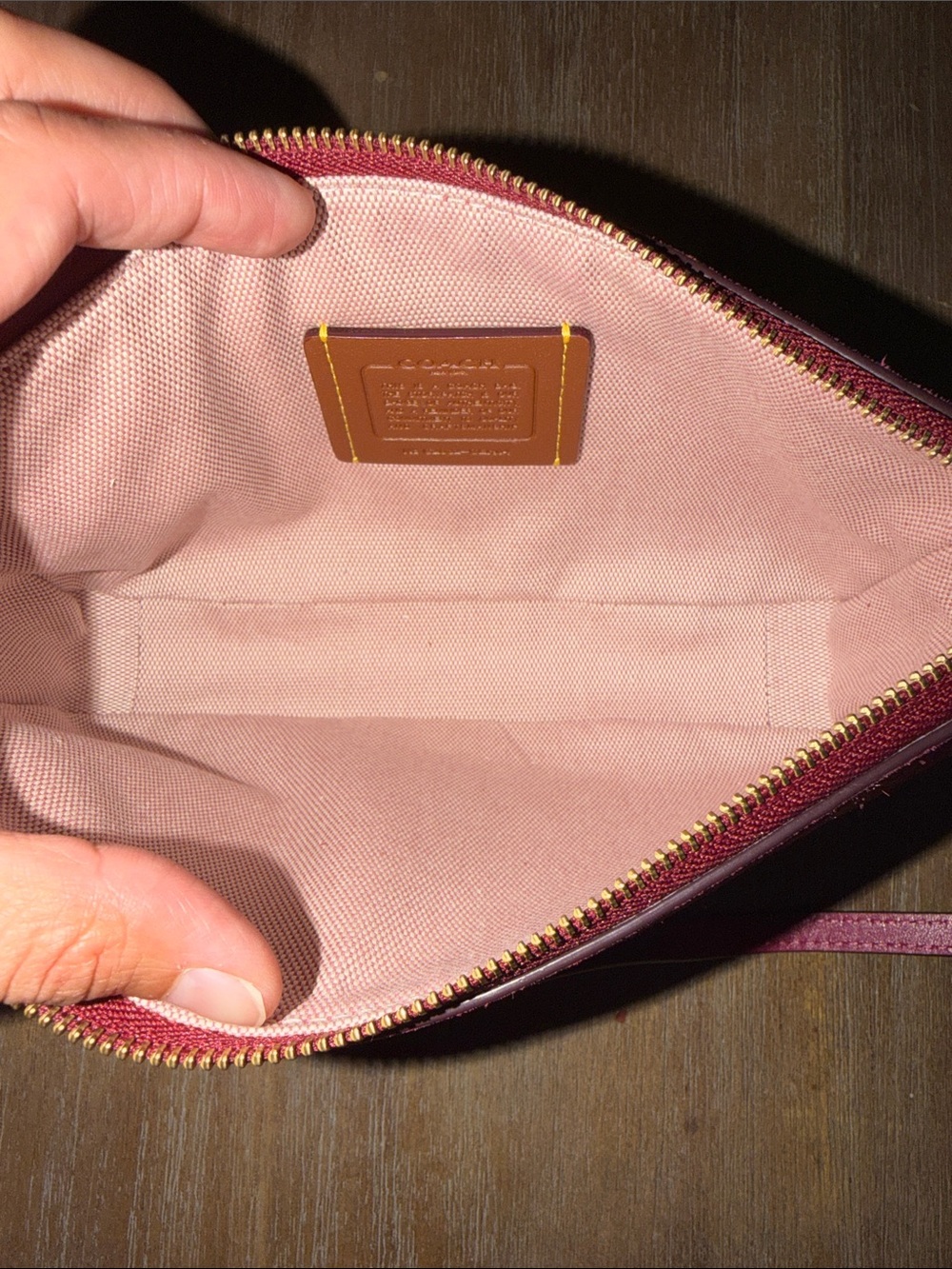 Coach Plaza Bag 22 Dark Fuschia - Picture 5 of 6